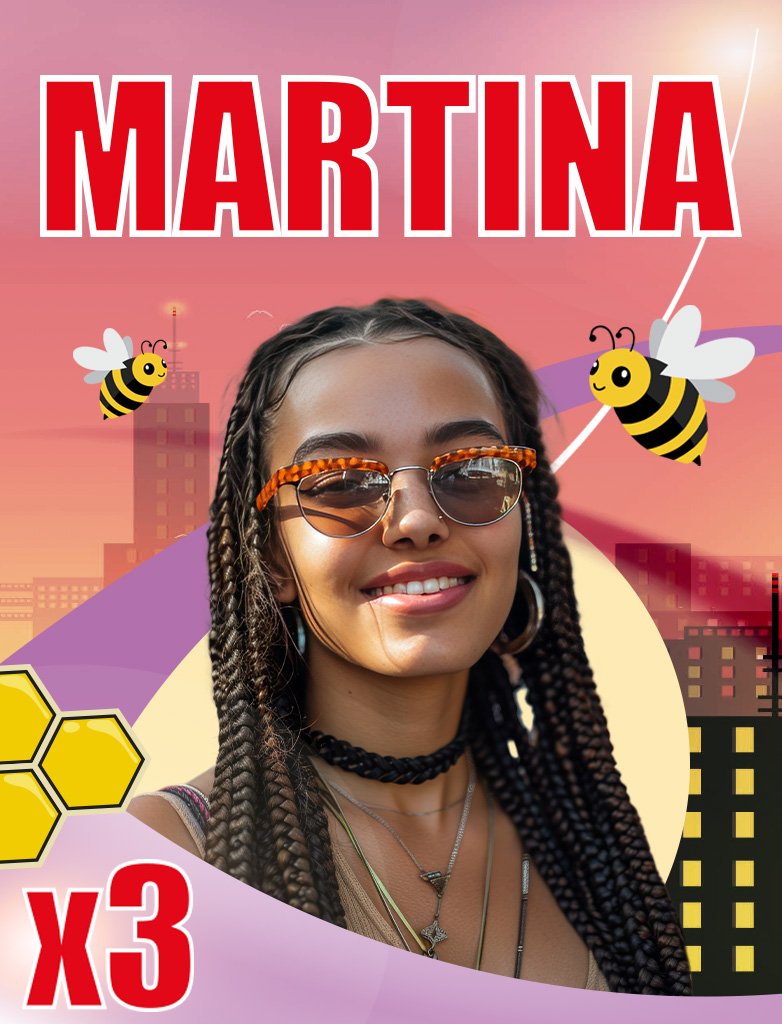 Martina x 3